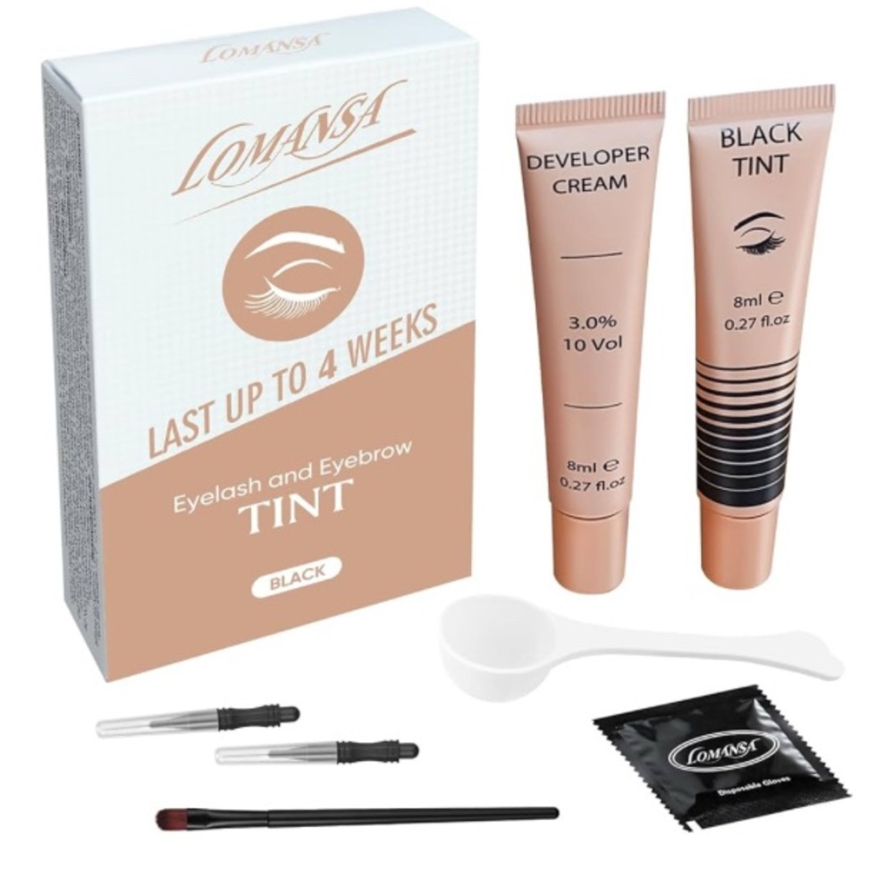 Black Eyelash and Eyebrow Tint Kit